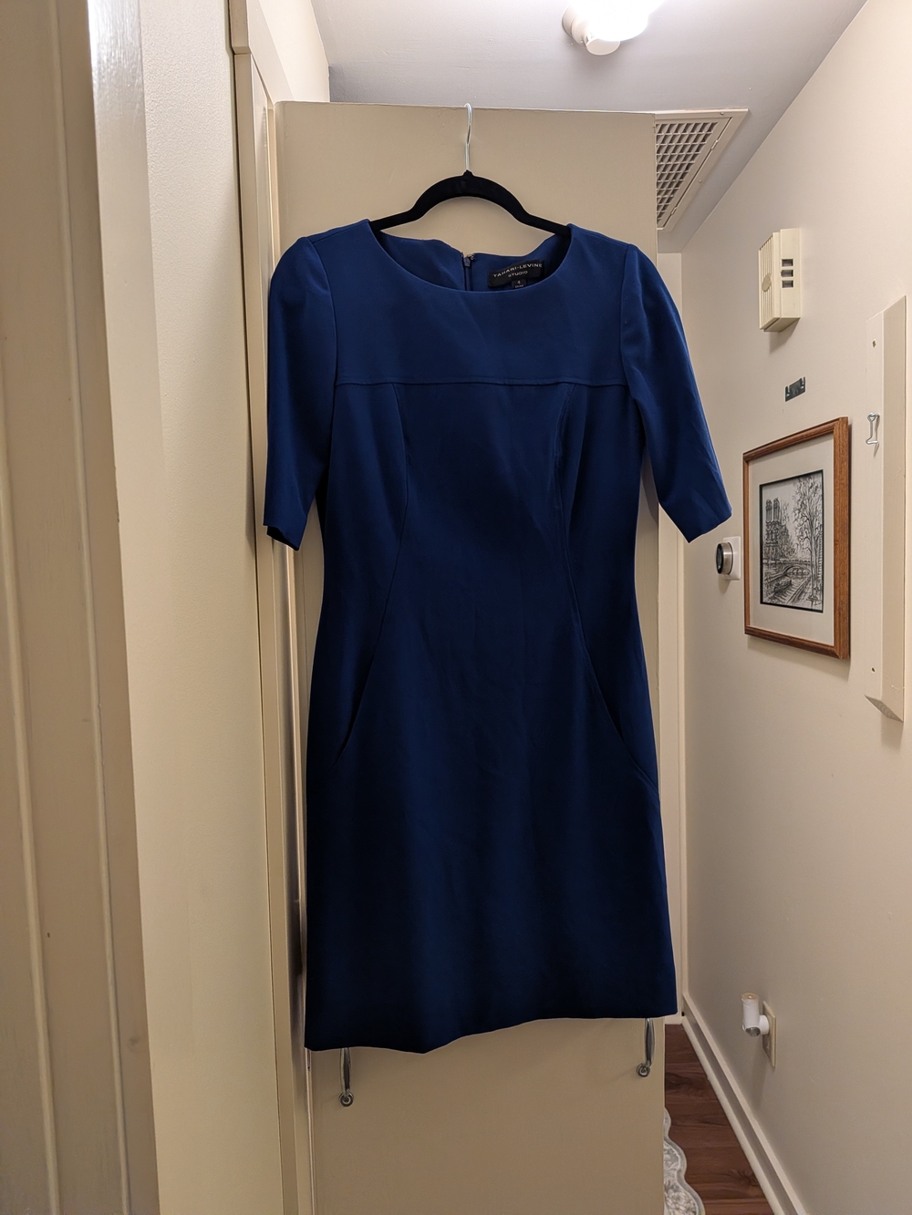 Tahari-Levine Studio Classic Royal Blue Sheath Dress 4